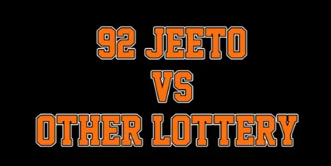 92 Jeeto vs other lottery